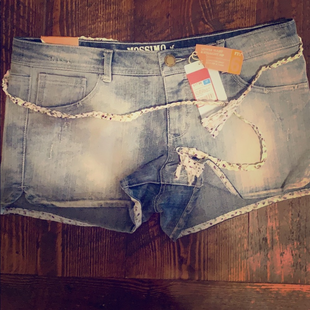 NWT Distressed Jean Shorts
